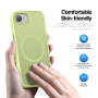 DUX DUCIS Yind husă mată cu MagSafe pentru iPhone 16e / 17e - verde neon