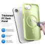 DUX DUCIS Yind husă mată cu MagSafe pentru iPhone 16e / 17e - verde neon