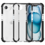 Husă transparentă cu ramă colorată pentru iPhone 16e / 17e - negru