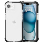 Husă transparentă cu ramă colorată pentru iPhone 16e / 17e - negru