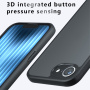 Husă transparentă mată pentru iPhone 16e / 17e - negru