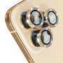 NORTHJO sticlă cu strasuri pentru a proteja obiectivul camerei din spate pentru iPhone 12 Pro Max - auriu
