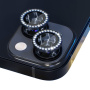 NORTHJO sticla cu strasuri pentru a proteja obiectivul camerei din spate pentru iPhone 13 / 13 mini - gri