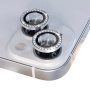 NORTHJO sticla cu strasuri pentru a proteja obiectivul camerei din spate pentru iPhone 13 / 13 mini - argintiu