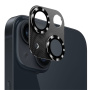 NORTHJO sticla securizata cu cadru metalic pentru a proteja lentilele camerei pentru iPhone 13 / 13 mini - negru