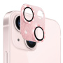 NORTHJO sticla securizata cu cadru metalic pentru a proteja lentilele camerei pentru iPhone 13 / 13 mini - roz
