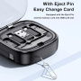 UD7603 Set de călătorie cu cabluri de extensie USB-C, reductoare, ac și suport - negru