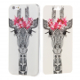 Husă din cauciuc, cu deschidere flip, pentru iPhone 6 / 6S – girafă