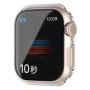 Husă tip carte lucioasă din plastic moale cu protecție pentru ecran pentru Apple Watch 45mm - transparentă