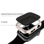 Husă tip carte mată cu sticlă securizată Anti-Spy pentru Apple Watch 41mm - neagră