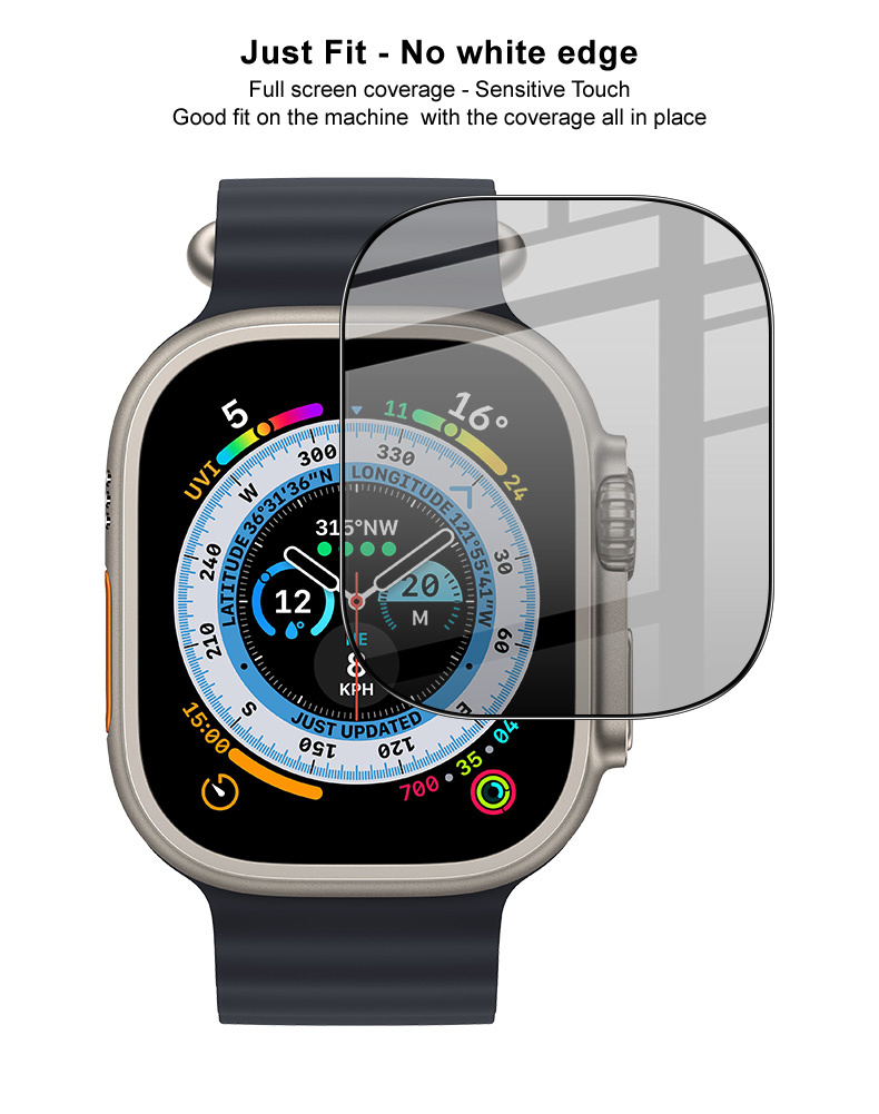 Imak sticla temperata Anti-Spy pentru Apple Watch Ultra 49mm