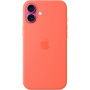 Original Apple husă din silicon cu MagSafe pentru iPhone 16 Plus - mandarine