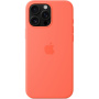 Original Apple husă din silicon cu MagSafe pentru iPhone 16 Pro Max - mandarine