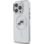 Karl Lagerfeld Capac IML K&CH Heads Metal Frame cu MagSafe pentru iPhone 15 Pro Max - transparent