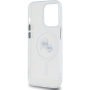 Karl Lagerfeld Capac IML K&CH Heads Metal Frame cu MagSafe pentru iPhone 15 Pro Max - transparent
