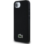 Husă Lacoste Iconic Petit Pique Woven Logo cu MagSafe pentru iPhone 16e / 17e - negru