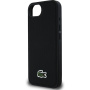 Husă Lacoste Iconic Petit Pique Woven Logo cu MagSafe pentru iPhone 16e / 17e - negru
