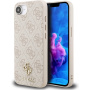 Guess 4G Small Metal Logo husă cu MagSafe pentru iPhone 16e / 17e - roz