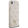 Guess 4G Small Metal Logo husă cu MagSafe pentru iPhone 16e / 17e - roz