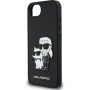 Karl Lagerfeld Saffiano Karl and Choupette husă pentru iPhone 16e / 17e - negru