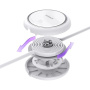 Cablu de încărcare și date retractabil mini Baseus Free2Draw - USB-C la USB-C - 1 m - alb
