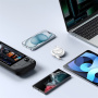 Cablu de încărcare și date retractabil mini Baseus Free2Draw - USB-C la USB-C - 1 m - alb