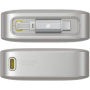 Baterie externă Baseus OS Free2Pull cu cablu USB-C integrat și port USB-C - 10.000 mAh - gri
