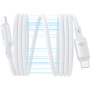 Cablu de încărcare și date magnetic Baseus PicoGo - USB-C la USB-C - 1 m - alb