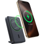 Baseus Nomos Baterie externă wireless MagSafe cu cablu USB-C integrat și port USB-C - 10.000 mAh - negru
