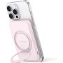 Baseus PicoGo Powerbank MagSafe wireless cu suport rotativ și port USB-C - 5.000 mAh - roz