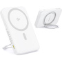 Baseus PicoGo powerbank fără fir MagSafe cu suport rotativ și port USB-C - 5.000 mAh - alb