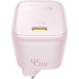 Adaptor mini de încărcare rapidă Baseus PicoGo cu port USB-C - 45W - roz