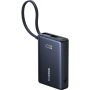 Baterie externă Baseus PicoGo cu cablu integrat USB-C și porturi USB-C / USB-A - 10 000 mAh - neagră