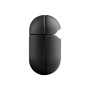 FIXED PodsLeather husă din piele pentru AirPods 4 / 5 - negru