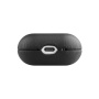 FIXED PodsLeather husă din piele pentru AirPods 4 / 5 - negru