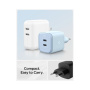 Adaptor de încărcare Spigen ArcStation Pro GaN cu porturi 2x USB-C - 45W - negru