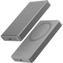ENERGEA AluPac 10K powerbank wireless MagSafe cu port USB-C - 10.000 mAh - titan natural