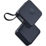 ENERGEA MagPac Mini Plus Powerbankă wireless MagSafe cu 2x cablu USB-C integrat și port USB-C - 10.000 mAh - bleumarin