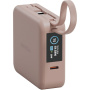 ENERGEA MagPac Mini Plus powerbankă wireless MagSafe cu 2x cablu integrat USB-C și port USB-C - 10.000 mAh - roz