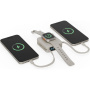 ENERGEA MagPac Mini Plus powerbankă wireless MagSafe cu 2x cablu integrat USB-C și port USB-C - 10 000 mAh - bej