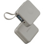 ENERGEA MagPac Mini Plus powerbankă wireless MagSafe cu 2x cablu integrat USB-C și port USB-C - 10 000 mAh - bej
