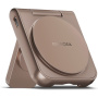 ENERGEA MagDuo 2 în 1 încărcător wireless pliabil MagSafe pentru iPhone / Apple Watch - 15W - roz-auriu