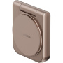 ENERGEA MagDuo 2 în 1 încărcător wireless pliabil MagSafe pentru iPhone / Apple Watch - 15W - roz-auriu