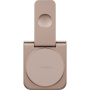 ENERGEA MagDuo 2 în 1 încărcător wireless pliabil MagSafe pentru iPhone / Apple Watch - 15W - roz-auriu