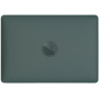 Husă transparentă mată cu suport flip-out pentru MacBook Pro 16" (A2141) - verde închis