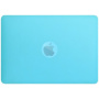 Husă transparentă mată cu suport flip-out pentru MacBook Pro 16" (A2141) - albastru