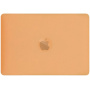 Husă transparentă mată cu suport flip-out pentru MacBook Pro 16" (A2141) - portocaliu