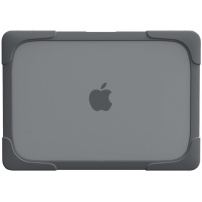 Husă rezistentă la impact cu picioare rabatabile pentru MacBook Air 13" (A1932 / A2179 / A2337) - gri