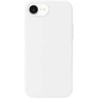 Husă din silicon cu MagSafe pentru iPhone 16e / 17e - albă