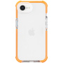 Husă transparentă cu ramă colorată pentru iPhone 16e / 17e - portocaliu